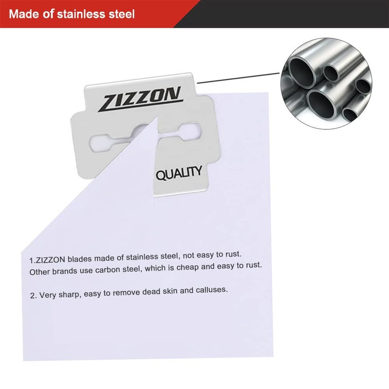 ZIZZON Callus Shaver Replacement Blades 100 Count - Image 3